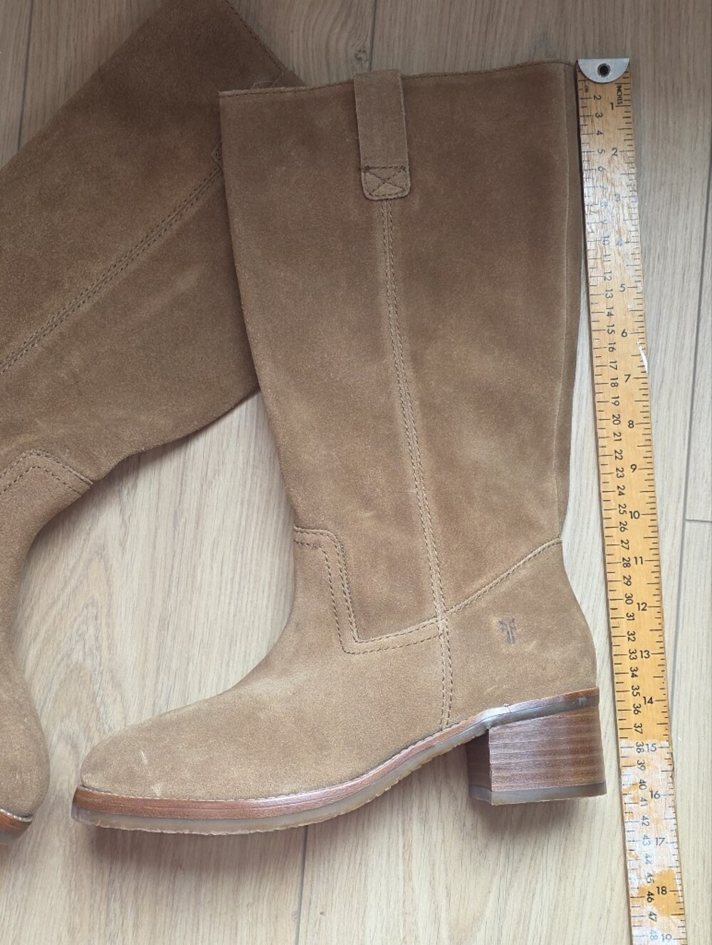 Frye CAMRYN Tall Pull On Suede Block Heel Boots Sz. 9M Ladies. Slouch Western - Picture 9 of 14